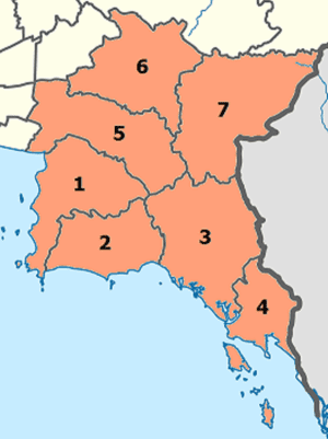East Coast of Thailand: Provinces in the Eastern Seaboard