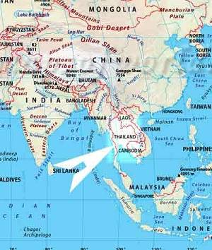 Where is Thailand? Latitude : Longitude