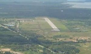 Ranong Airport Birds Eye View of Landing Strip