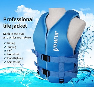 Flotation vests for swimming and snorkeling activities.