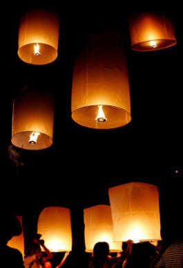 Festival of Light in Chiang Mai Thailand