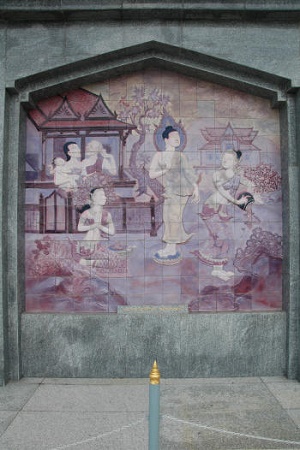 Mural at Temple on Doi Inthanon