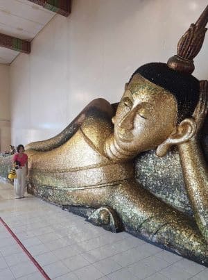 Way Pa Pradu Reclining Buddha Temple in Rayong City