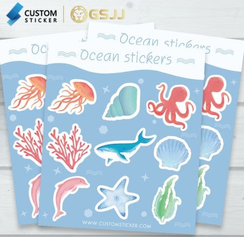 Attractive marine-style Custom Stickers