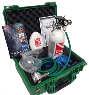 DAN Rescue Pak Product Code 601-4003: Oxygen Delivery Systems for Scuba Diving